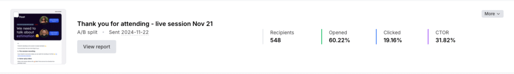 Webinar flyer for we need to talk about estimation